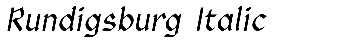 Rundigsburg Italic